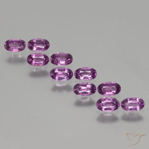 2.81ctw Naturale Rosa violetto Granato rodolite, Ovale, VS, Photo A