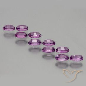 Gemme di Granato rodolite Rosa violetto naturale da 2.81 ct, Ovale, VS