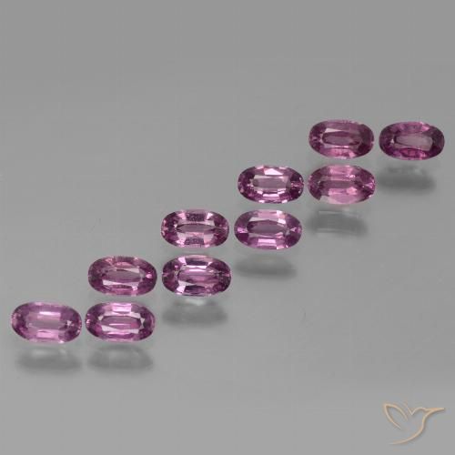 3.34ctw Naturale Viola scuro Granato rodolite, Ovale, VS
