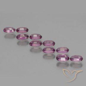 Gemme di Granato rodolite Viola medio naturale da 3.18 ct, Ovale, VS