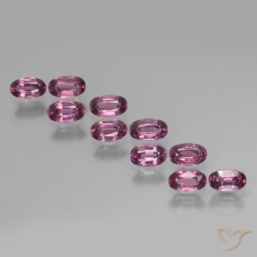 3.33ctw Naturale Viola medio Granato rodolite, Ovale, VS