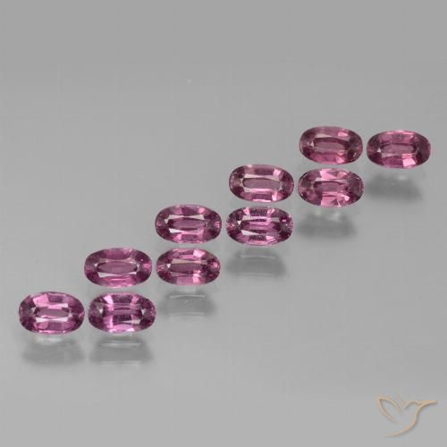 3.60ctw Naturale Viola scuro Granato rodolite, Ovale, VS