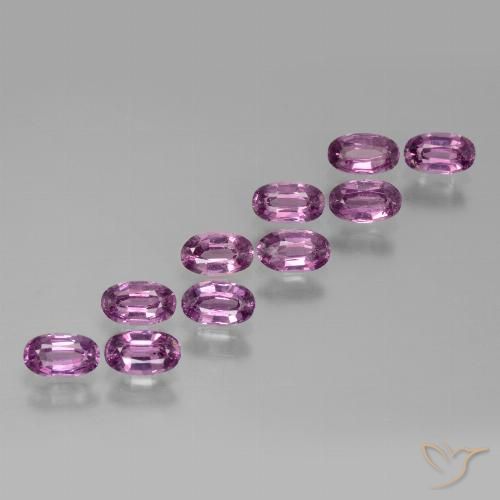 3.16ctw Naturale Viola medio Granato rodolite, Ovale, VS
