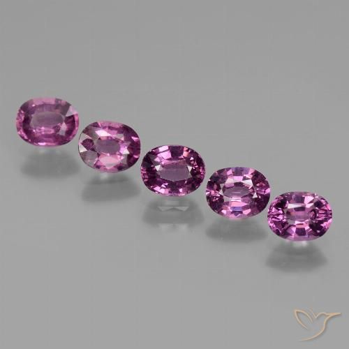 2.41ctw Naturale Viola scuro Granato rodolite, Ovale, VS