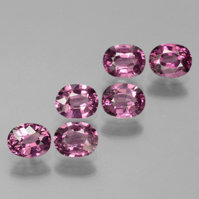 Granato rodolite naturale rosa da  ct, taglio ovale, VS
