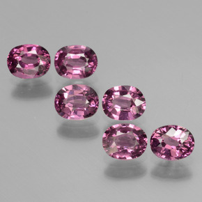 Granato rodolite naturale rosa da  ct, taglio ovale, VS