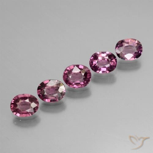 2.19ctw Naturale Magenta-rosa intenso Deep Granato rodolite, Ovale, VS