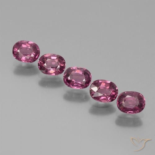 2.45ctw Naturale Magenta-rosa intenso Deep Granato rodolite, Ovale, VS