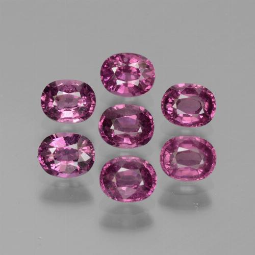 Granato rodolite naturale porpora da 3,56 ct, taglio ovale, VS