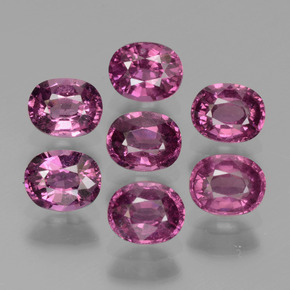 Granato rodolite naturale porpora da 3,56 ct, taglio ovale, VS
