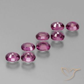 Gemme di Granato rodolite Viola medio naturale da 4.13 ct, Ovale, VS