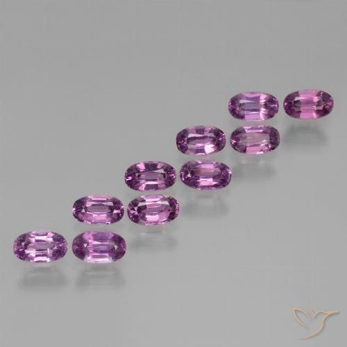 3.54ctw Naturale Viola medio Granato rodolite, Ovale, VS
