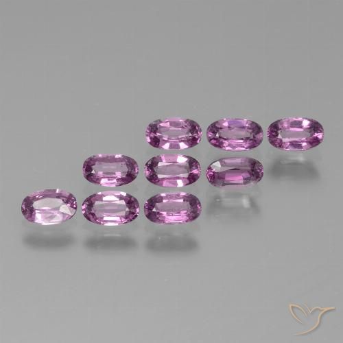 2.95ctw Naturale Viola chiaro sangria Granato rodolite, Ovale, VS