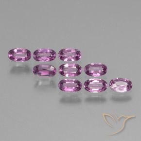 Gemme di Granato rodolite Viola chiaro sangria naturale da 2.95 ct, Ovale, VS