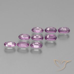 Gemme di Granato rodolite Viola chiaro sangria naturale da 2.95 ct, Ovale, VS
