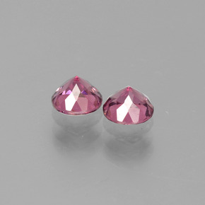 Gemme di Granato Rodolite Rosato naturale da 1.10 ct, Taglio rotondo, VS