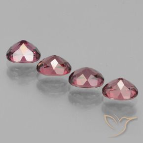 Gemme di Granato rodolite Bacca Viola naturale da 2.65 ct, Ovale, VS