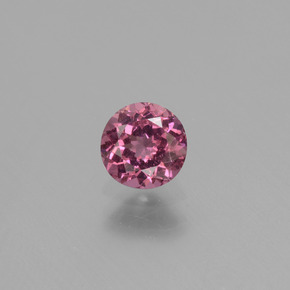 Granato Rodolite Rosato naturale da 0.74 ct, Taglio rotondo, VS