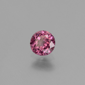Granato Rodolite Rosato naturale da 0.74 ct, Taglio rotondo, VS