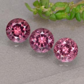 Granato rodolite naturale porpora da 1,90 ct, taglio rotondo, VS