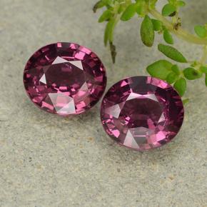 Gemme di Granato Rodolite Rosa violaceo naturale da 3.31 ct, Taglio ovale, VVS-VS