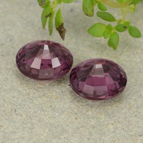 Gemme di Granato Rodolite Rosa violaceo naturale da 3.31 ct, Taglio ovale, VVS-VS