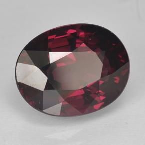 Granato Rodolite Rosso lampone naturale da 5.41 ct, Taglio ovale, VS