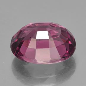 Granato Rodolite Rosso lampone naturale da 4.76 ct, Taglio ovale, VS