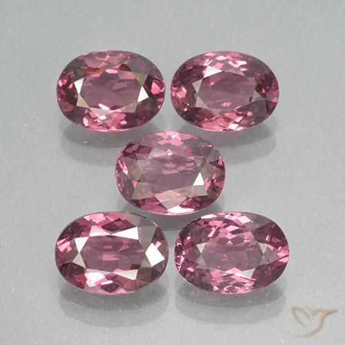 Gemme di Granato rodolite Rosa violetto naturale da 5.01 ct, Ovale, VS