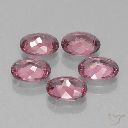 Gemme di Granato rodolite Rosa violetto naturale da 5.01 ct, Ovale, VS