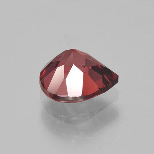 Granato rodolite naturale rosso da 0,90 ct, taglio a pera, VS