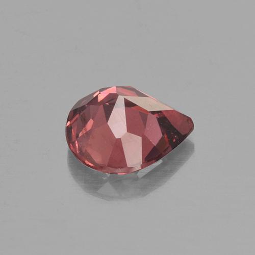 Granato rodolite naturale rosso da 0,75 ct, taglio a pera, VS