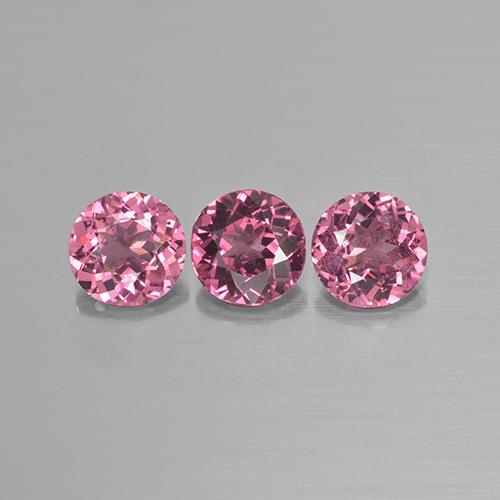 Granato rodolite naturale rosa da 2,22 ct, taglio rotondo, VS