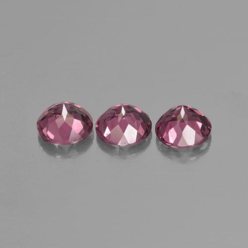 Granato rodolite naturale rosa da 2,62 ct, taglio rotondo, VS