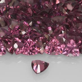 Granato rodolite naturale rosso da 0,51 ct, trillion, VS