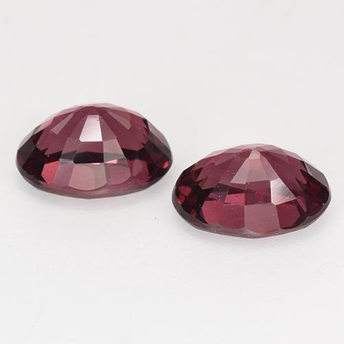 Granato rodolite naturale rosso da 2,33 ct, taglio ovale, VS