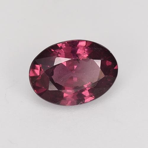 Granato rodolite naturale rosso da 0,95 ct, taglio ovale, VS
