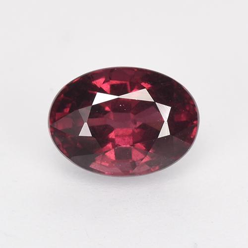 Granato rodolite naturale rosso da 1,37 ct, taglio ovale, VS