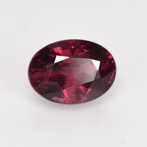 Granato rodolite naturale rosso da 1,37 ct, taglio ovale, VS