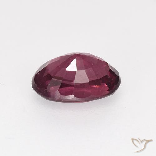Granato rodolite Rosso purpureo naturale da 1.06 ct, Ovale, VS