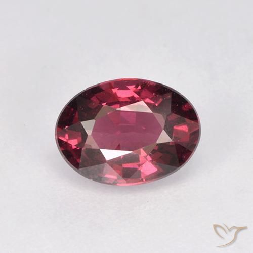 1.07ct Naturale Rosso purpureo Granato rodolite, Ovale, VS