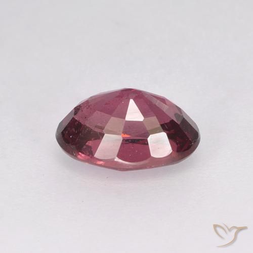 Granato rodolite Rosso lampone naturale da 1.18 ct, Ovale, VS
