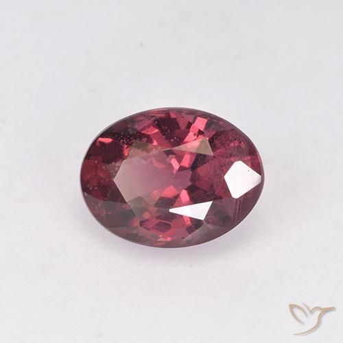 Granato rodolite Rosso medio naturale da 1.03 ct, Ovale, VS