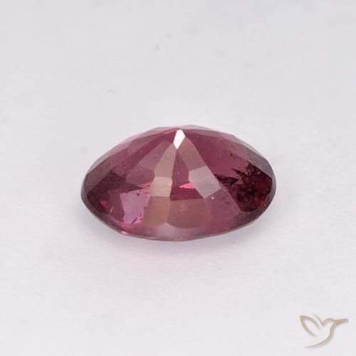 Granato rodolite Rosso medio naturale da 1.03 ct, Ovale, VS