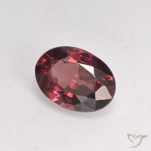 Granato rodolite Tono viola-rosso naturale da 0.93 ct, Ovale, VS