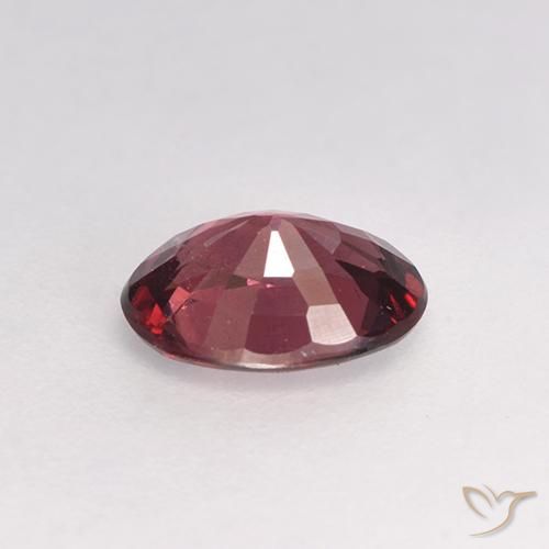 Granato rodolite Tono viola-rosso naturale da 0.93 ct, Ovale, VS