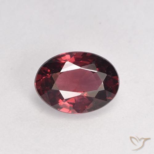 0.96ct Naturale Vino rosso Granato rodolite, Ovale, VS