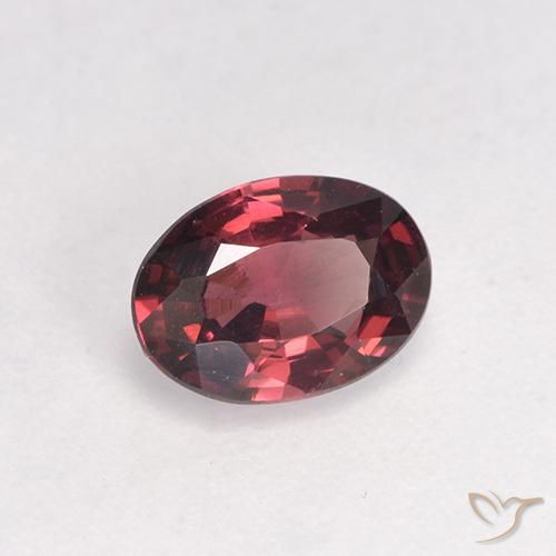 Granato rodolite Vino rosso naturale da 0.89 ct, Ovale, VS