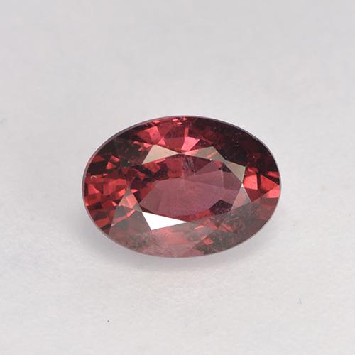 Granato rodolite naturale rosso da 1,08 ct, taglio ovale, VS