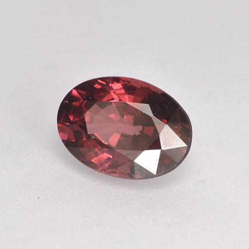 Granato rodolite naturale rosso da 1,08 ct, taglio ovale, VS